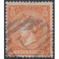 España Spain 82 1866 Isabel II Usado