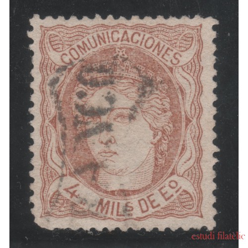 España Spain 104 1870 Alegoría  Usado