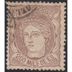 España Spain 109 1870 Alegoría Usado España Spain 109 1870 Alegoría Usado