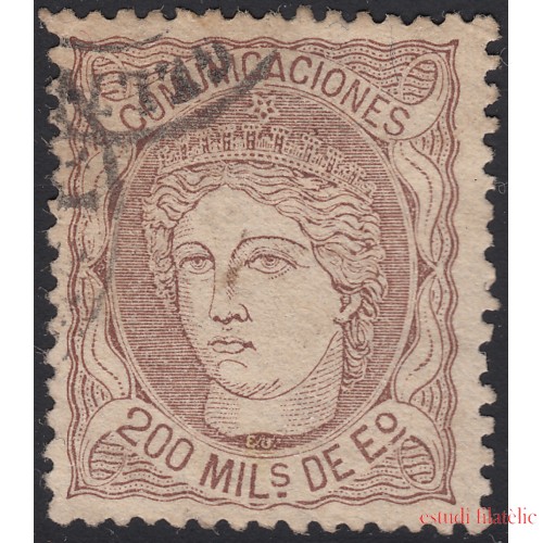 España Spain 109 1870 Alegoría Usado