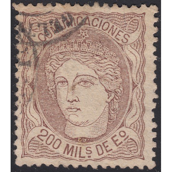 España Spain 109 1870 Alegoría Usado España Spain 109 1870 Alegoría Usado