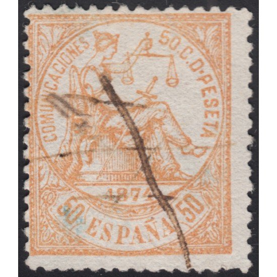 España Spain 149 1874  Alegoría de la Justicia  Usado