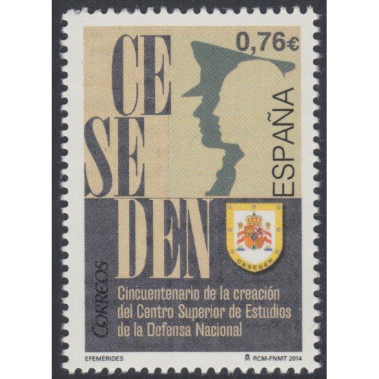 España Spain 4905 2014 Cincuentenario Creación CESEDEN MNH España Spain 4905 2014 Cincuentenario Creación CESEDEN MNH