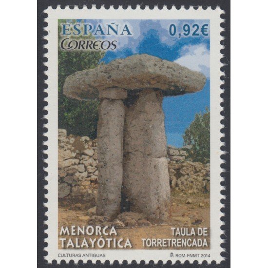 España Spain 4910 2014 Culturas Antiguas Menorca Talayótica MNH España Spain 4910 2014 Culturas Antiguas Menorca Talayótica MNH