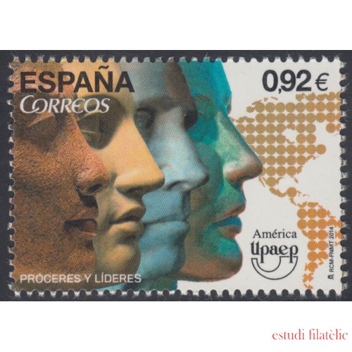 España Spain 4911 2014 América UPAEP Próceres y Líderes MNH