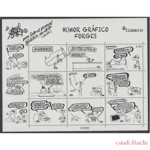 España Spain 4912 2014 Humor Gráfico Forges MNH