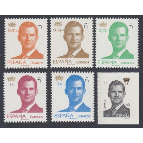 España Spain 4934/39 2015 S.M. Don Felipe VI Básica MNH