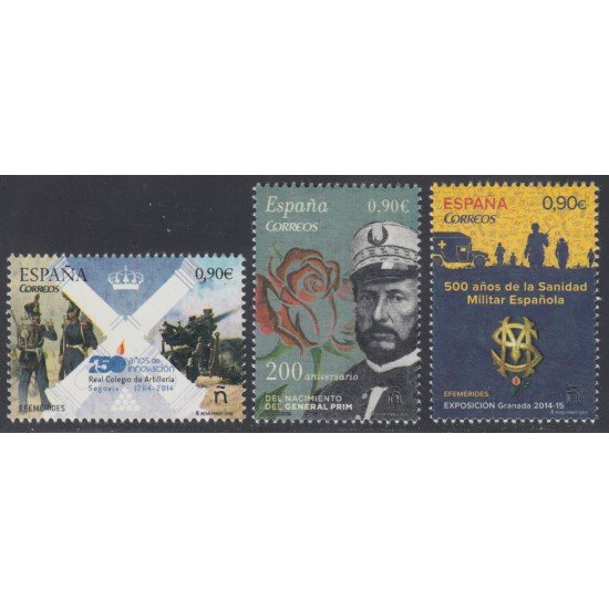 España Spain 4947/49 2015 Efemérides MNH