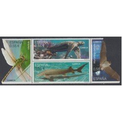 España Spain 4982/85 2015 Fauna Protegida MNH