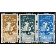 España Spain 1180/82 1955 Centenario del Telégrafo Telegraph MNH