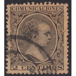 España Spain 214 1889 - 1901 Alfonso XIII Pelón, Usado España Spain 214 1889 - 1901 Alfonso XIII Pelón, Usado