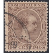 España Spain 219 1889 - 1901 Alfonso XIII Pelón Usado
