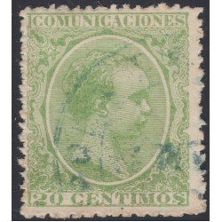 España Spain 220 1889 - 1901 Alfonso XIII Pelón Usado España Spain 220 1889 - 1901 Alfonso XIII Pelón Usado