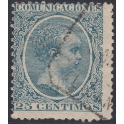 España Spain 221 1889 - 1901 Alfonso XIII Pelón Usado España Spain 221 1889 - 1901 Alfonso XIII Pelón Usado