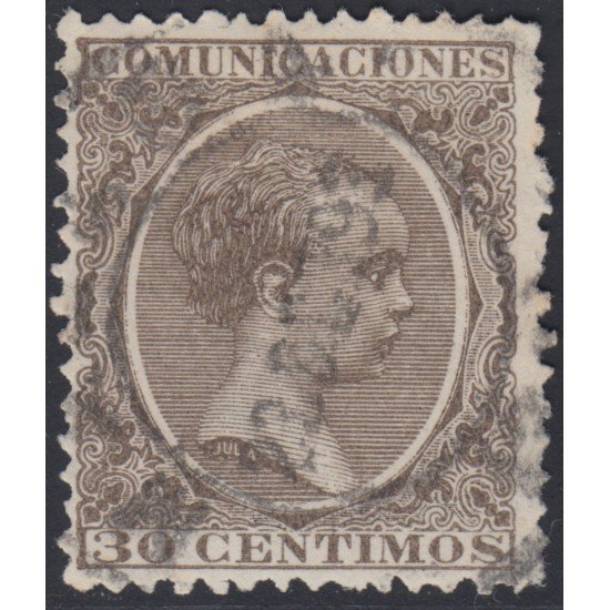 España Spain 222 1889 - 1901 Alfonso XIII Pelón Usado España Spain 222 1889 - 1901 Alfonso XIII Pelón Usado