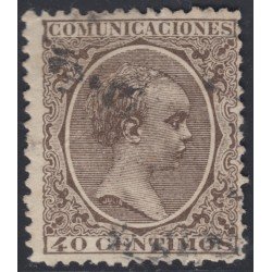 España Spain 223 1889 - 1901 Alfonso XIII Pelón Usado España Spain 223 1889 - 1901 Alfonso XIII Pelón Usado