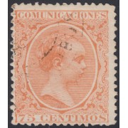 España Spain 225 1889/1901 Alfonso XIII Pelón Usado