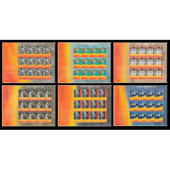 España Pliego Premium 5/10 2014 Marca E S P A Ñ A MNH España Pliego Premium 5/10 2014 Marca E S P A Ñ A MNH