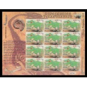 España Pliego Premium 22 2015 Dinosaurios Tiranosaurio Fosil Sello 3D MNH