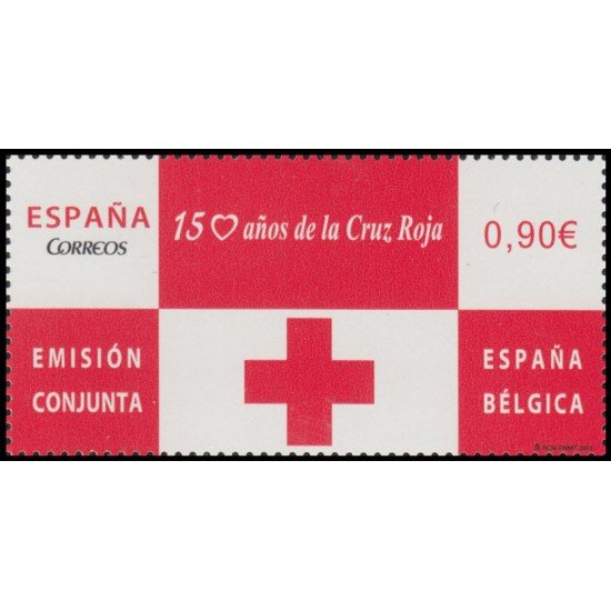 España Spain 4828 2013 Emisión Conjunta España-Bélgica Cruz Roja Red Croos MNH España Spain 4828 2013 Emisión Conjunta España-Bélgica Cruz Roja Red Croos MNH
