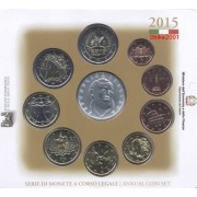 Monedas Euros Italia Cartera 2015 + 5 euros