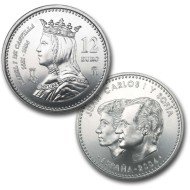España Spain 2004 12 euros V Centenario de la muerte de Isabel I de Castilla Plata Ag