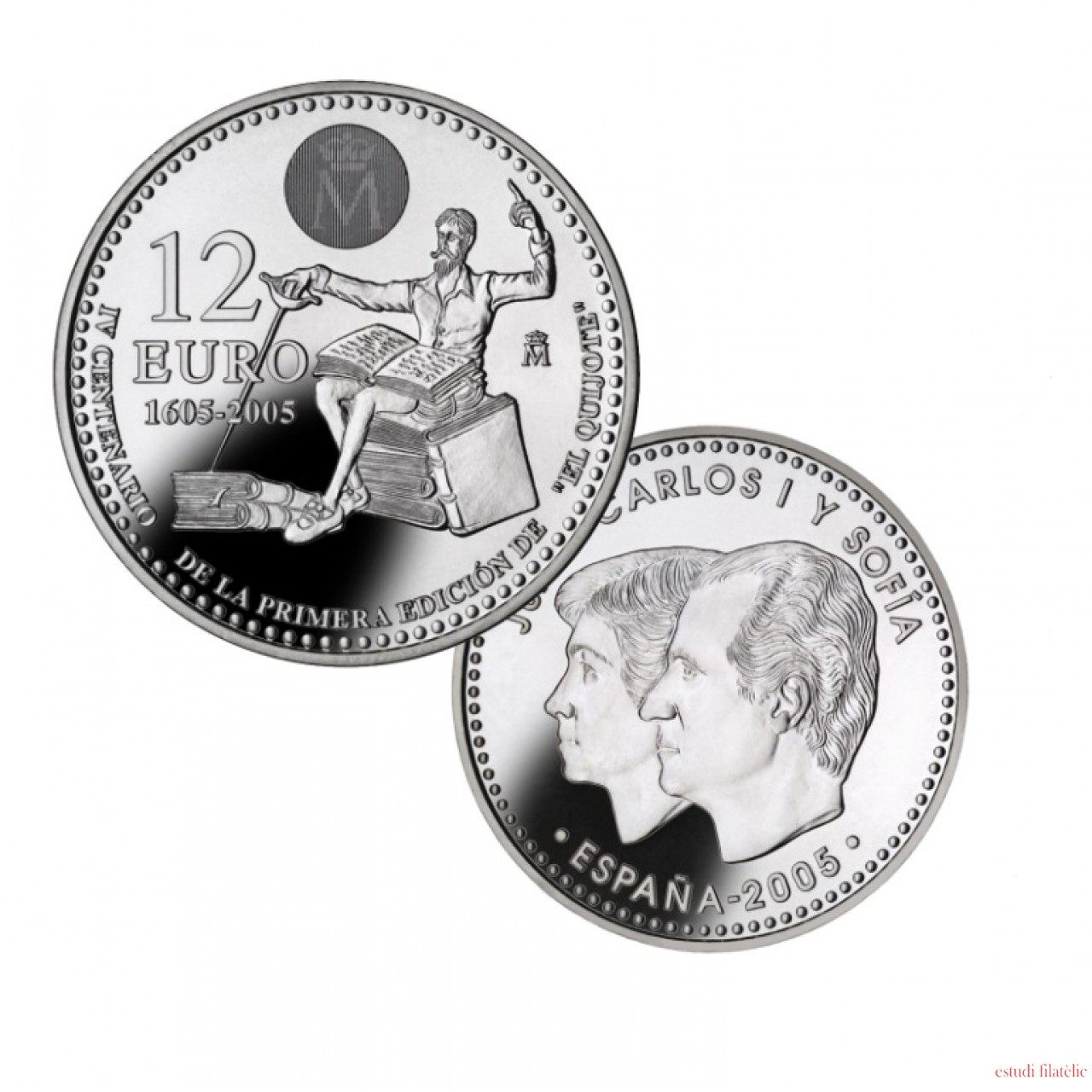 apagado Sumergido Seguro España Spain monedas Euros conmemorativos 2005 12 euros Plata