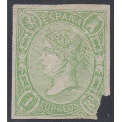 España Spain 72 1865 Isabel II Falta Esquina Nuevo España Spain 72 1865 Isabel II Falta Esquina Nuevo