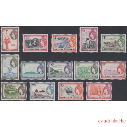 Tristan da Cunha  14/27 1953 Elisabeth II MH