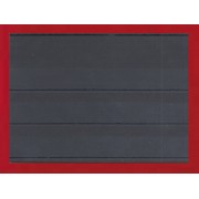 Caja 100 Fichas negras,  3 bandas  158 x 113 mm con tapa 