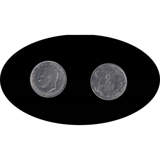 España Juan Carlos 2 Pesetas JC 1982 Madrid España Juan Carlos 2 Pesetas JC 1982 Madrid