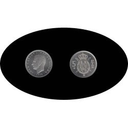 España Juan Carlos 5 Pesetas JC 1975 *(19-79)