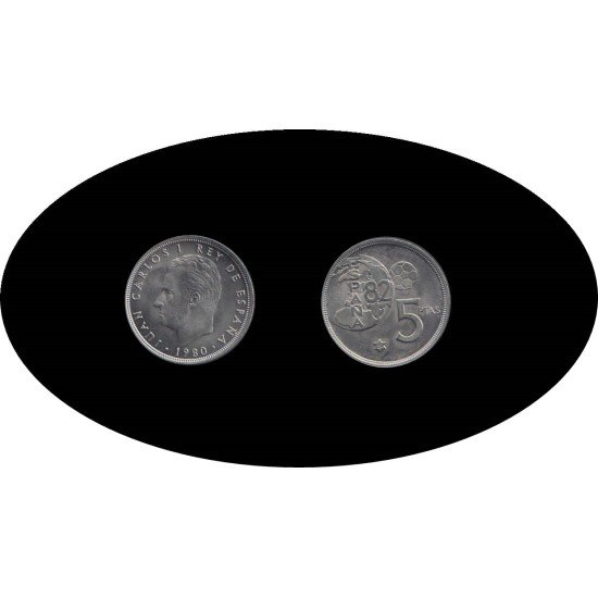 España Juan Carlos 5 Pesetas JC 1980 *(19-81)
