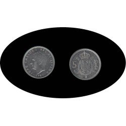 España Juan Carlos 5 Pesetas JC 1983 Madrid
