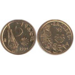 España Juan Carlos 5 Pesetas JC 1993 Madrid