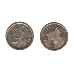 España Juan Carlos 5 Pesetas JC 1994 Madrid