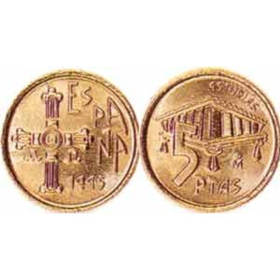 España Juan Carlos 5 Pesetas JC 1995 Madrid España Juan Carlos 5 Pesetas JC 1995 Madrid
