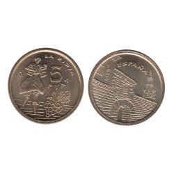 España Juan Carlos 5 Pesetas JC 1996 Madrid