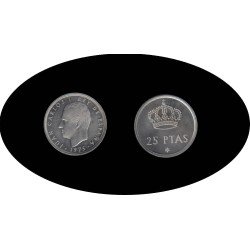 España Juan Carlos 25 Pesetas JC 1975*(19-79)