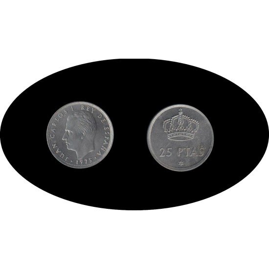 España Juan Carlos 25 Pesetas JC 1975 *(19-80) España Juan Carlos 25 Pesetas JC 1975 *(19-80)