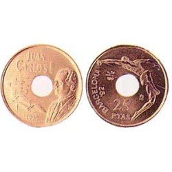 España Juan Carlos 25 Pesetas JC 1990 Madrid