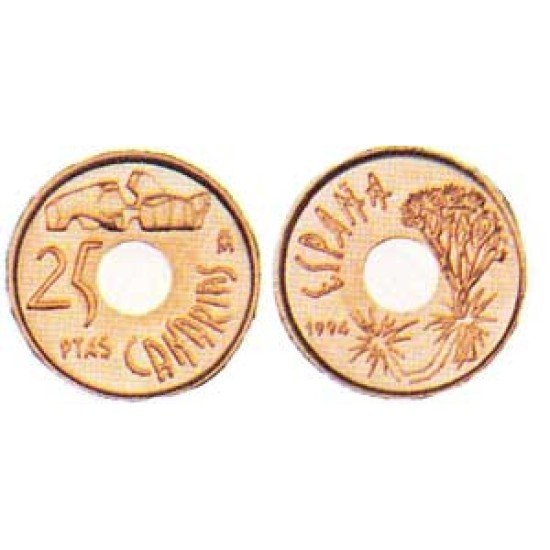 España Juan Carlos 25 Pesetas JC 1994 Madrid España Juan Carlos 25 Pesetas JC 1994 Madrid