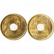 España Juan Carlos 25 Pesetas JC 1996 Madrid