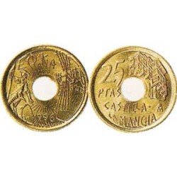 España Juan Carlos 25 Pesetas JC 1996 Madrid