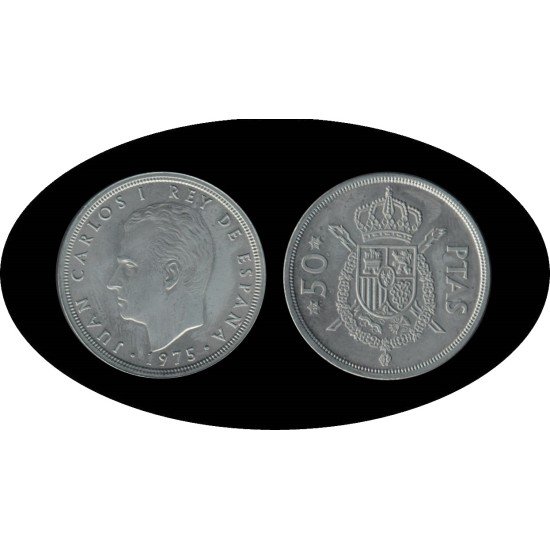 España Juan Carlos 50 Pesetas JC 1975 *(19-76) España Juan Carlos 50 Pesetas JC 1975 *(19-76)