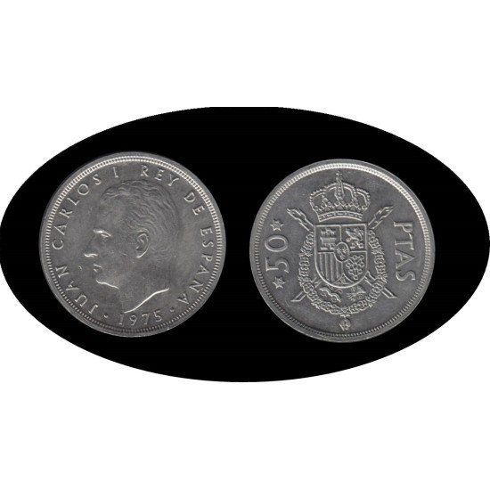 España Juan Carlos 50 Pesetas JC 1975 *(19-78) España Juan Carlos 50 Pesetas JC 1975 *(19-78)