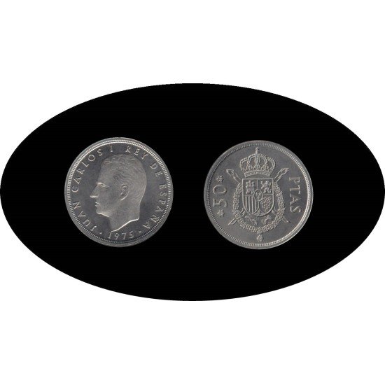 España Juan Carlos 50 Pesetas JC 1975 *(19-79) España Juan Carlos 50 Pesetas JC 1975 *(19-79)