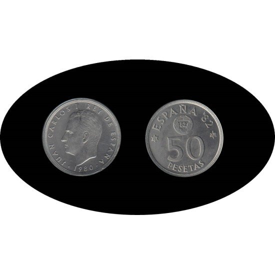 España Juan Carlos 50 Pesetas JC 1980 *(19-81) España Juan Carlos 50 Pesetas JC 1980 *(19-81)