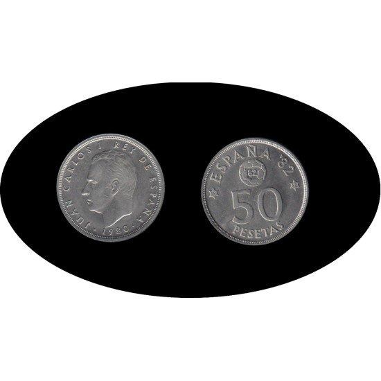 España Juan Carlos 50 Pesetas JC 1980 *(19-82) España Juan Carlos 50 Pesetas JC 1980 *(19-82)