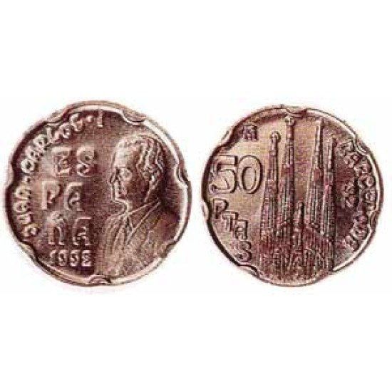 España Juan Carlos 50 Pesetas JC 1992 Madrid España Juan Carlos 50 Pesetas JC 1992 Madrid